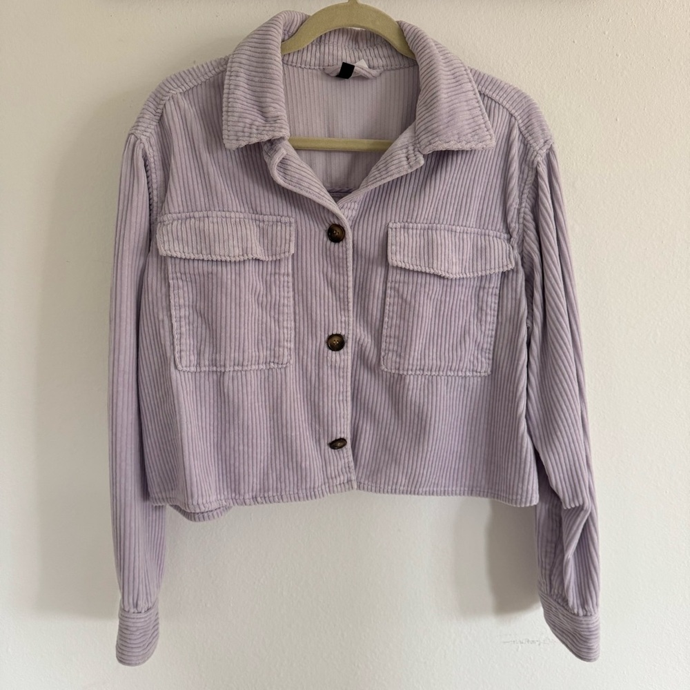 H&M Light Purple Corduroy Jacket